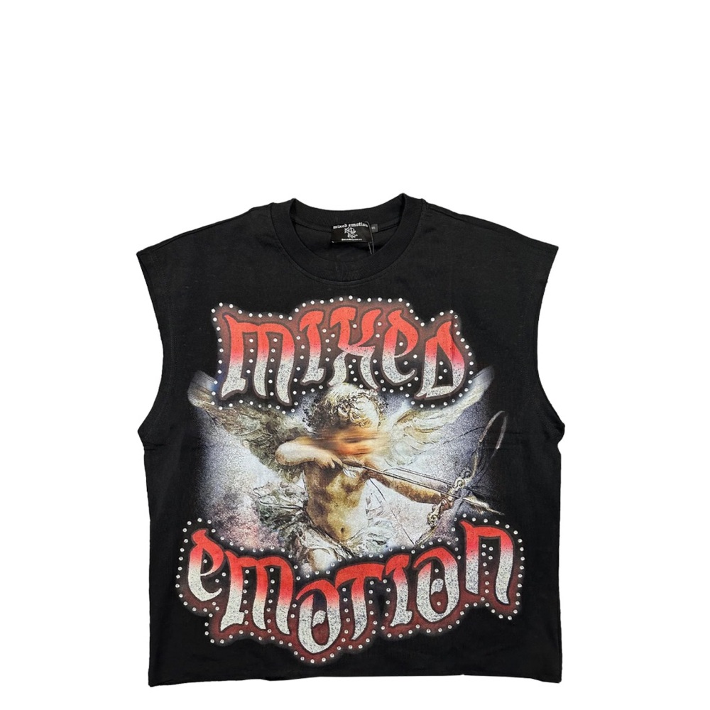 Mixed emotions rhinestone too size L unisex